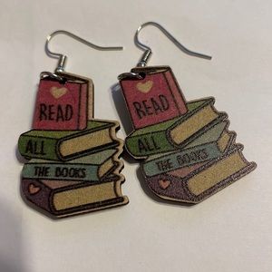 Book earrings
